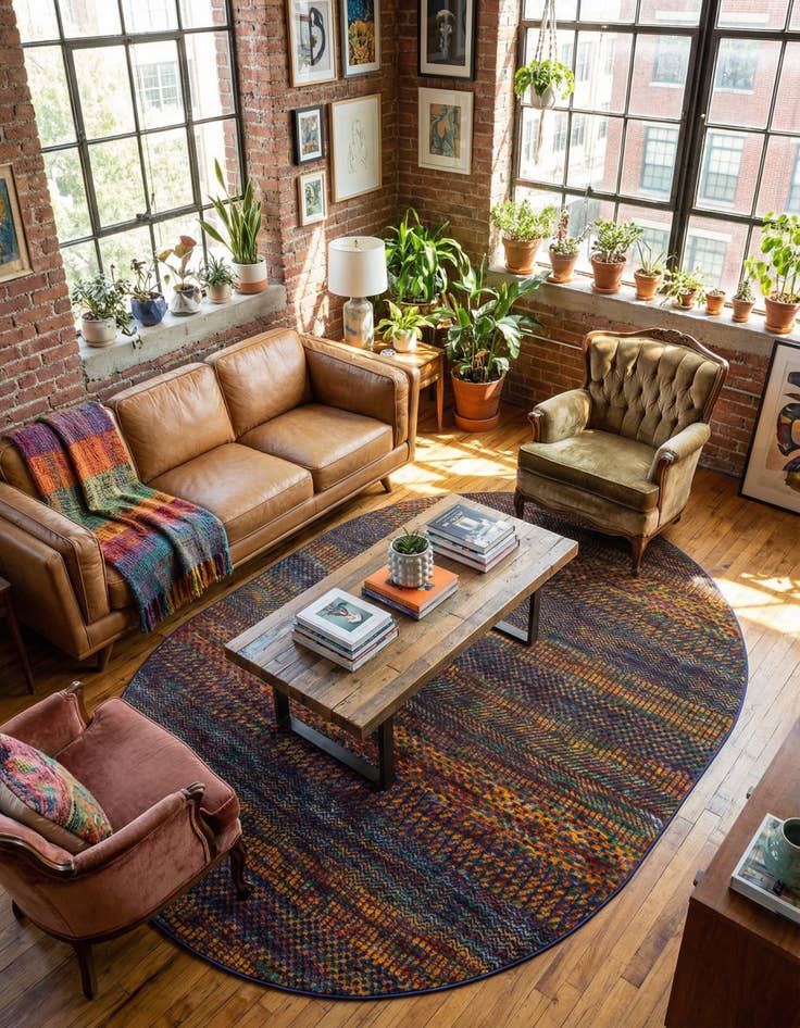 Detail image of 7' 10 x 10' Calypso Oval Rug