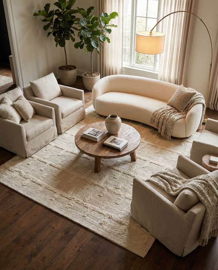 10' x 10' Hand Woven Lana New Zealand Wool Square Rug