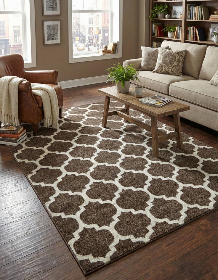 Detail image of 6' x 9' Trellis Rug