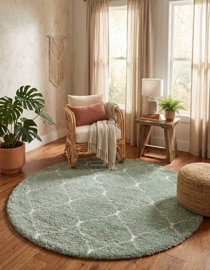 Detail image of 7' 10 x 7' 10 Marrakesh Shag Round Rug