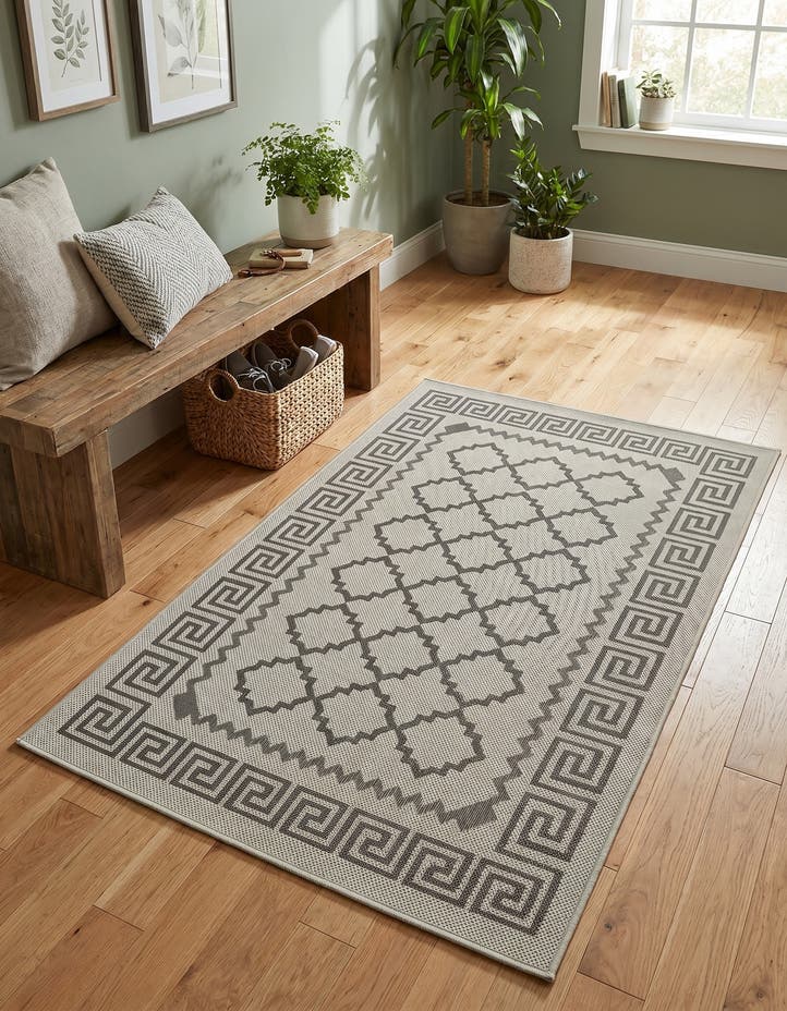 3' 3 x 5' Easy-Clean Lattice Indoor / Outdoo...