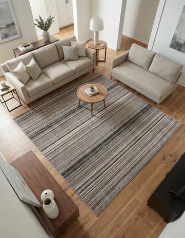 Gray Gemstone Square Rug