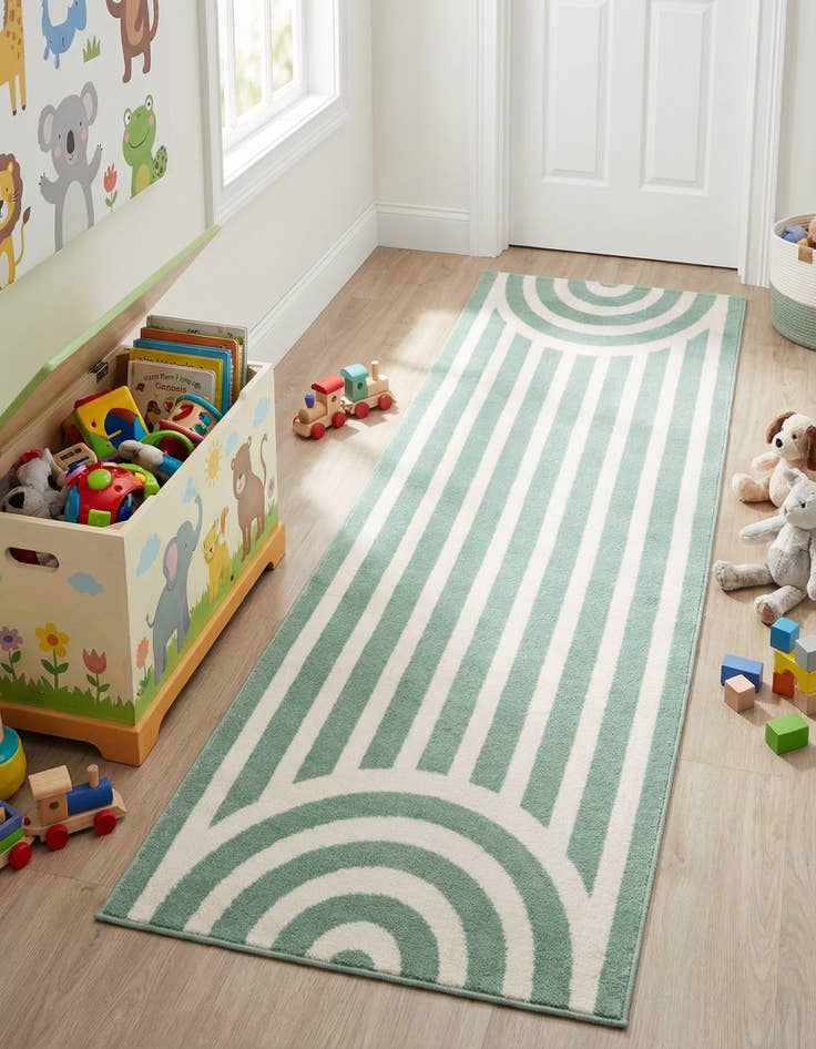 Detail image of 2' x 5' Whimsy Kids Runner Rug