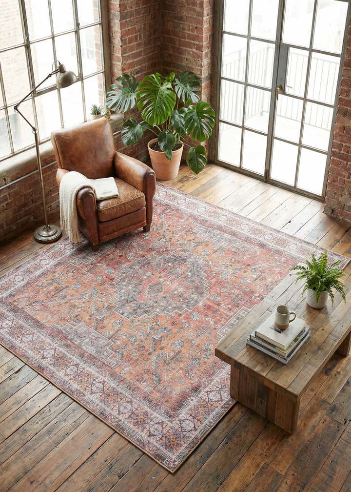 7' 10 x 7' 10 Washable Timeless Square Rug
