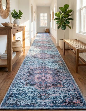 2' x 13' Washable Francesca Runner Rug