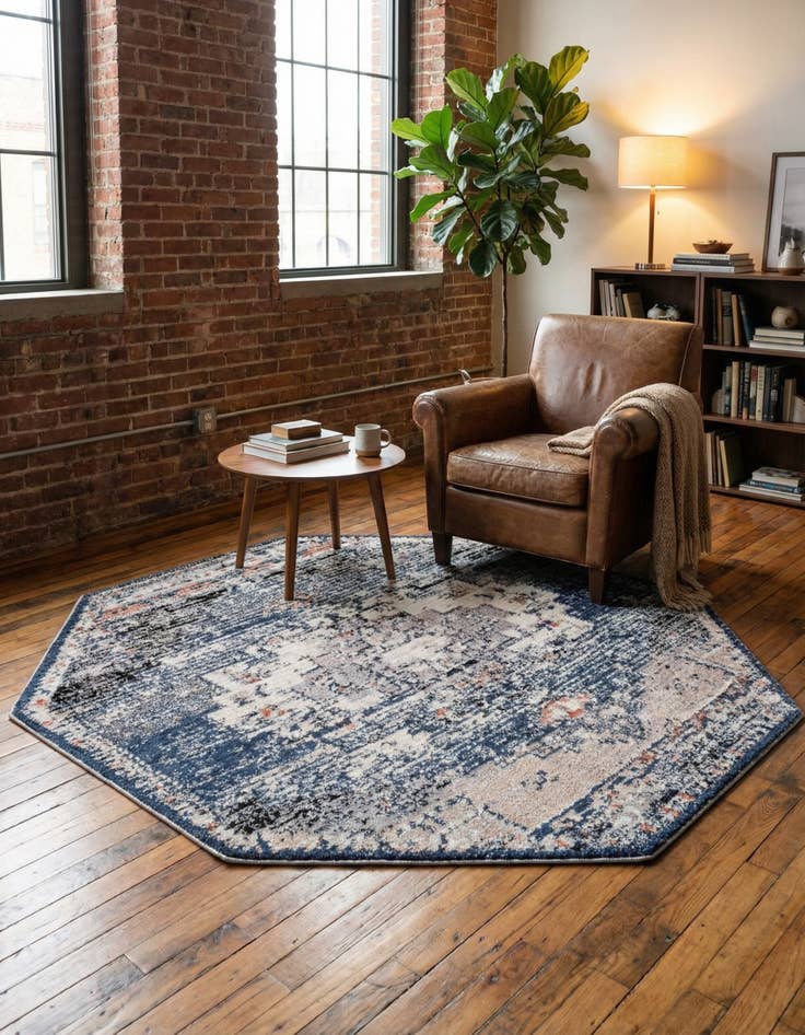 Detail image of 7' x 7' Tucson Octagon Rug