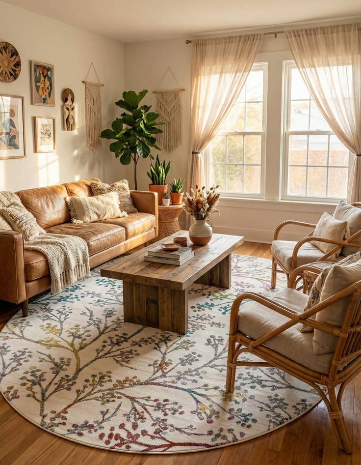 Detail image of 7' 10 x 10' Blossom Oval Rug