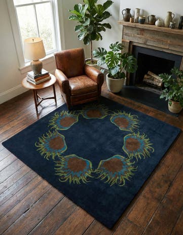 7' 6 x 7' 8 Luna Square Rug