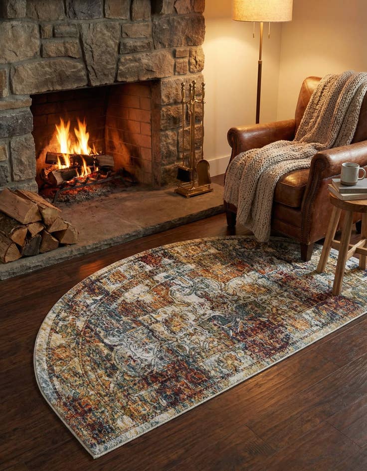 Detail image of 3' x 6' Isabella Hearth Rug