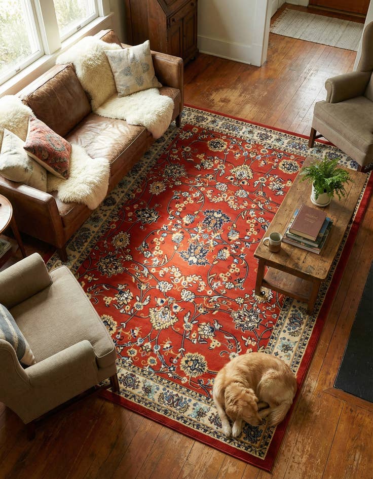 Detail image of 7' x 10' Kashan Design Rug