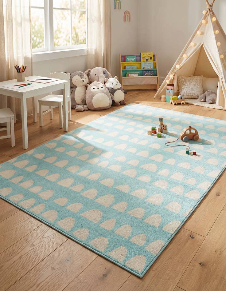 Detail image of 5' x 8' Whimsy Kids Rug