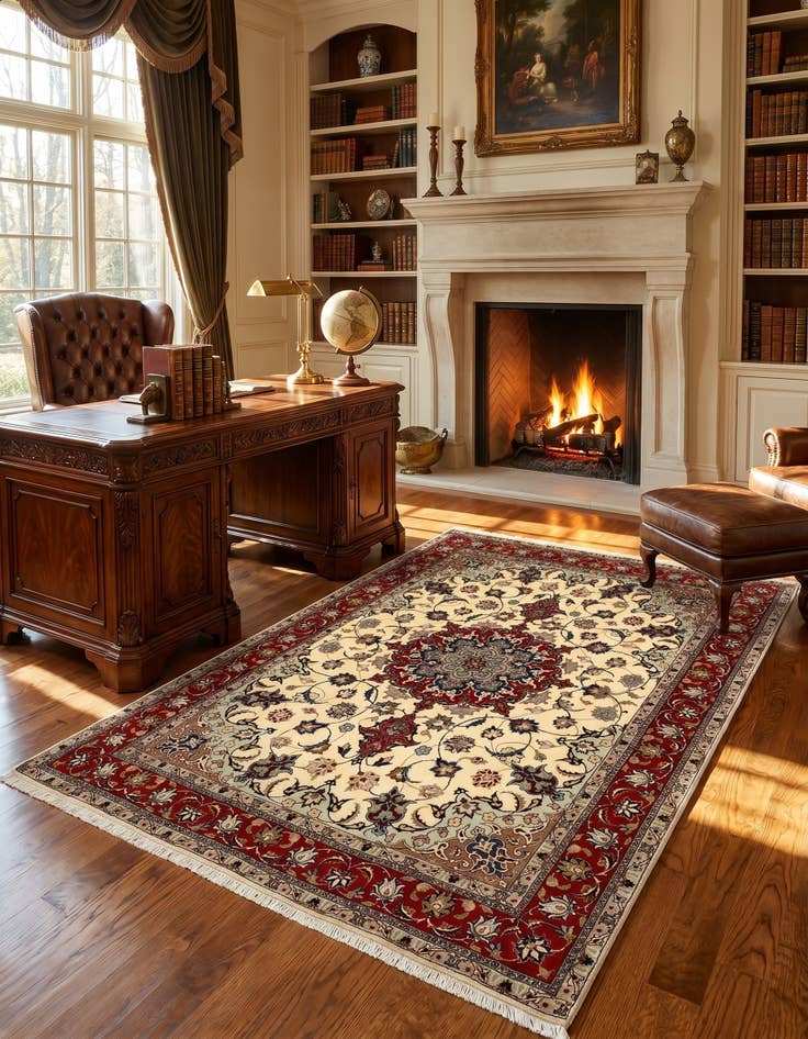 Detail image of 4' 11 x 6' 6 Tabriz Rug