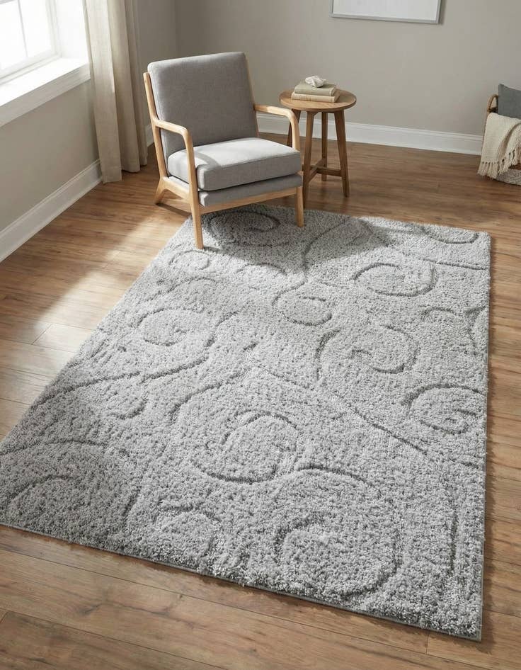 Detail image of 4' x 6' Botanical Shag Rug