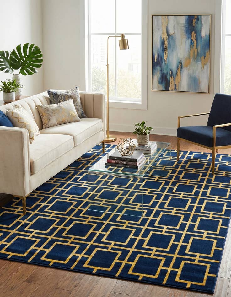 Detail image of 7' 10 x 10' Marilyn Monroe&trade; Glam Deco Rug