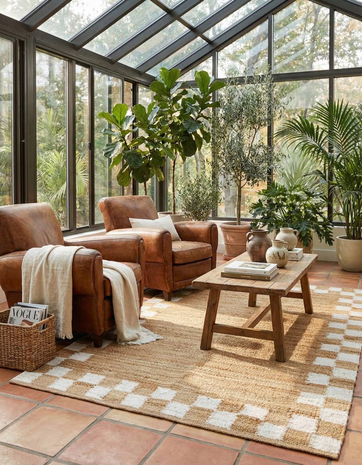 Detail image of 5' 1 x 8' Hand Woven Laurel Handwoven Jute Rug