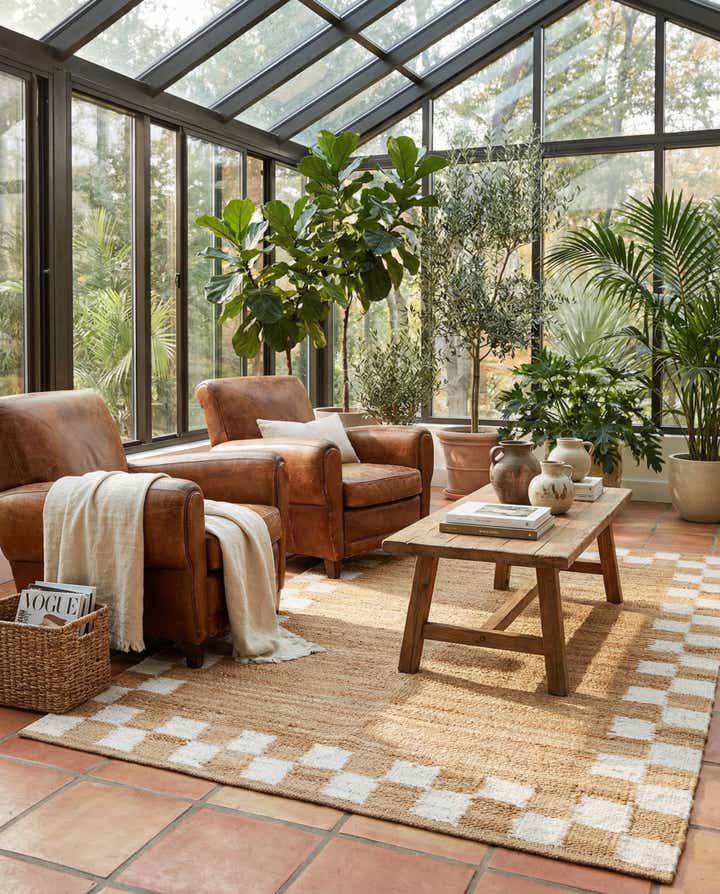 5' 1 x 8' Hand Woven Laurel Handwoven Jute Rug
