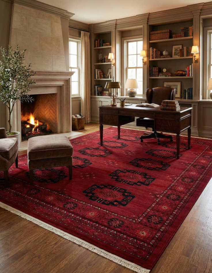 Detail image of 9' x 12' Bokhara Rug