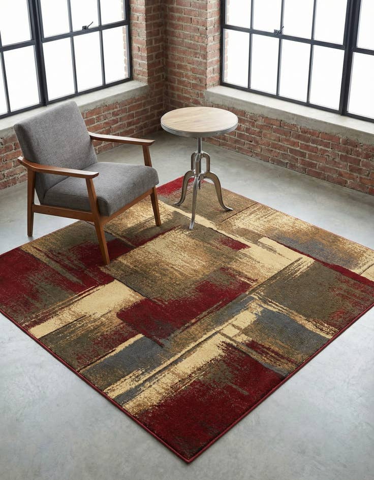 Detail image of 5' 3 x 5' 3 Coffee Shop Square Rug