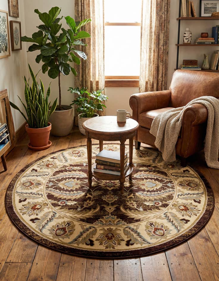 Detail image of 6' x 6' Aditi Round Rug