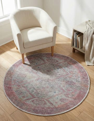 3' 3 x 3' 3 Washable Sisu Round Rug