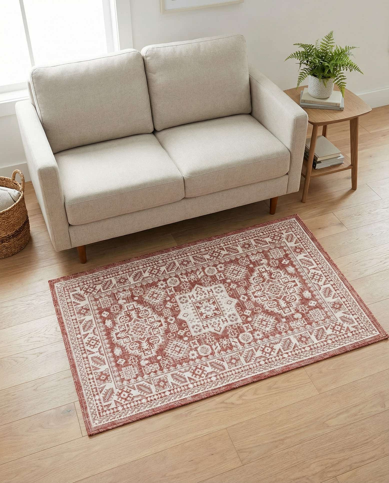 3' x 5' 3 Easy-Clean Aztec Indoor / Outdoor Rug