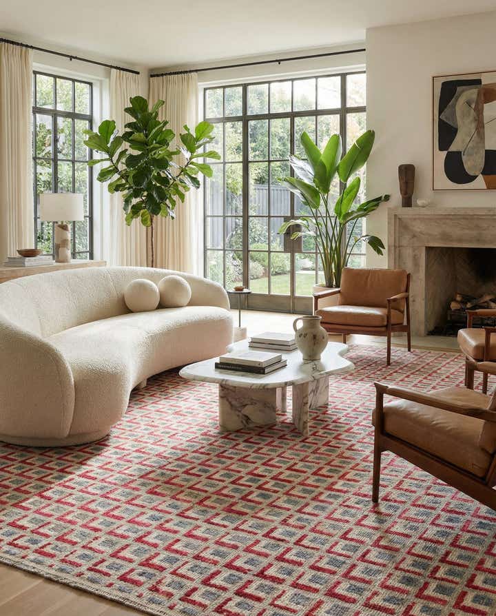 8' 6 x 10' 3 Hand Knotted Darya Wool Rug