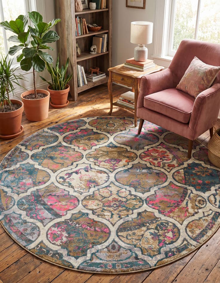 Detail image of 8' x 8' Aria Round Rug