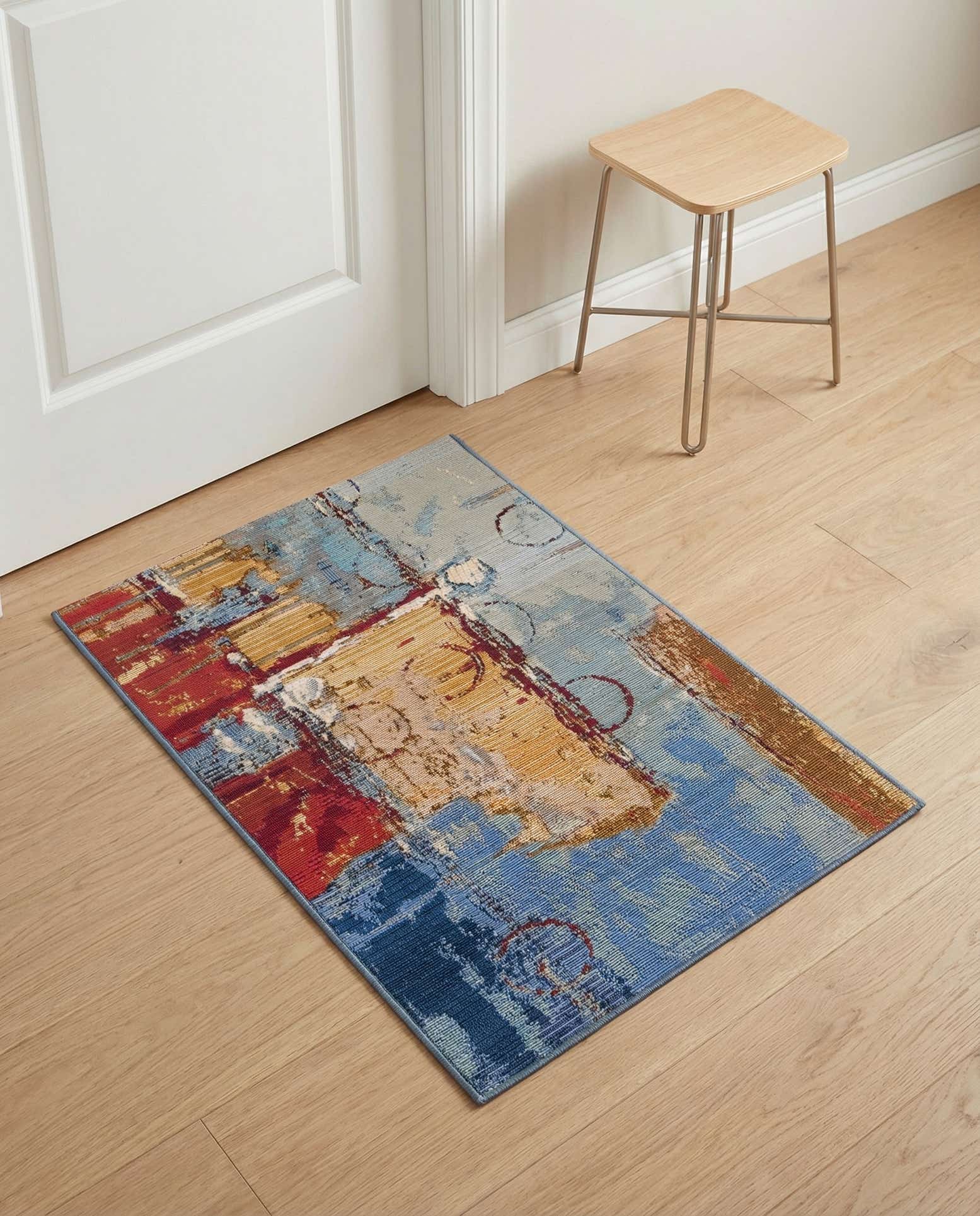 2' 2 x 3' Easy-Clean Modern Indoor / Outdoor Rug