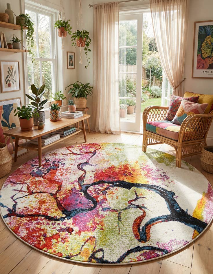 Detail image of 6' x 6' Tuscany Round Rug