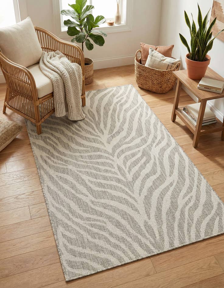 Detail image of 3' x 5' 3  Washable Safari Indoor / Outdoor Rug