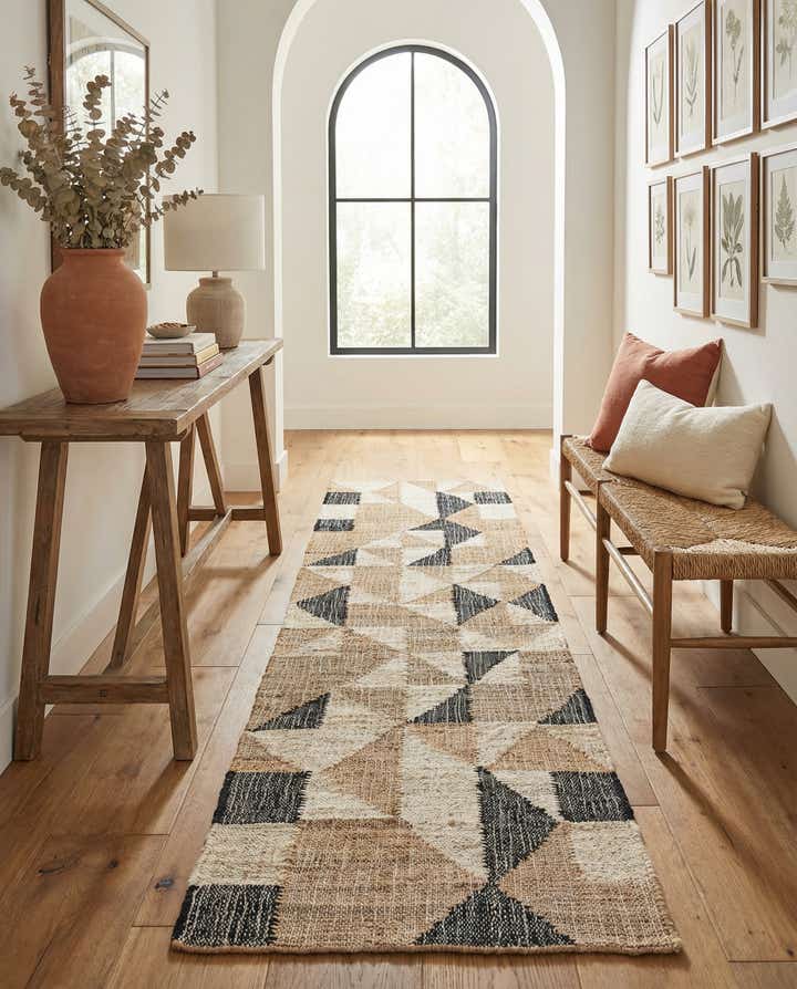 2' x 8' Hand Woven Kala Handwoven Jute Runner Rug