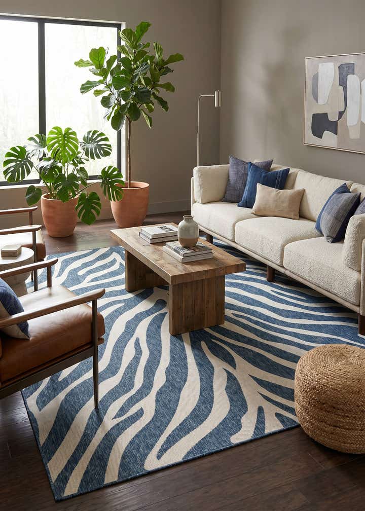 10' x 10' Easy-Clean Safari Indoor / Outdoor Square Rug