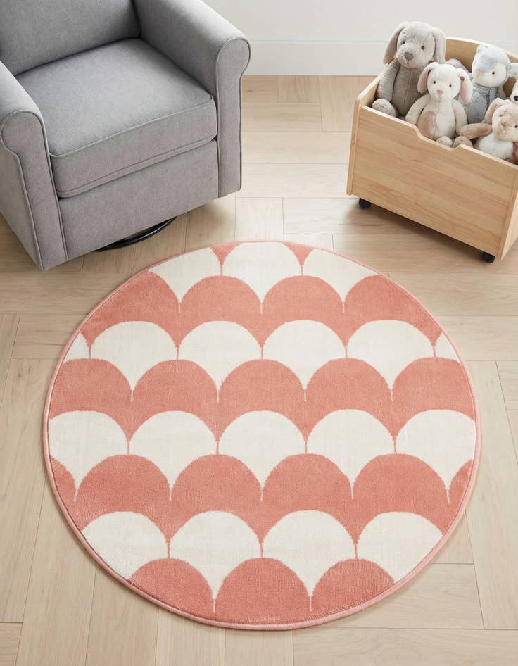 Detail image of 3' x 3' Whimsy Kids Round Rug