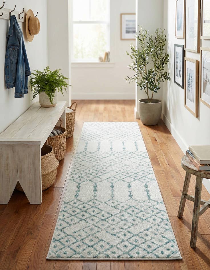 Detail image of 2' x 6' Paxon Trellis Runner Rug