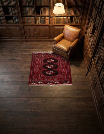 2' 7 x 3' 4 Hand Knotted Afghan Akhche Wool Square Rug
