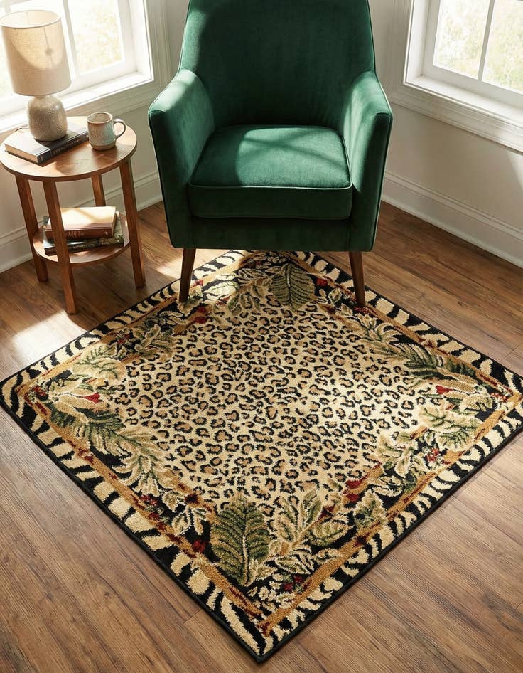 Detail image of 3' x 3' Safari Square Rug