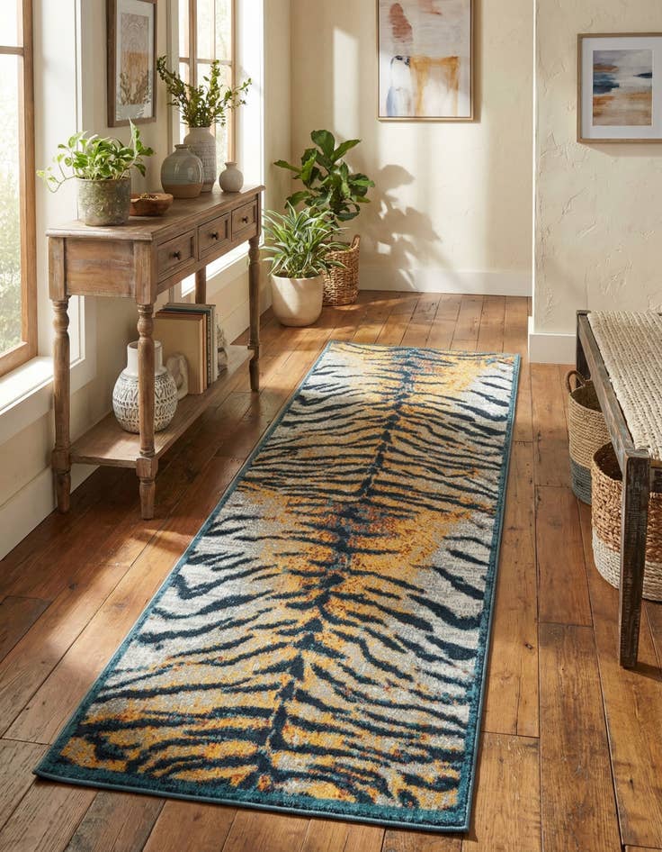 Detail image of 2' x 6' Kamala Washable Runner Rug