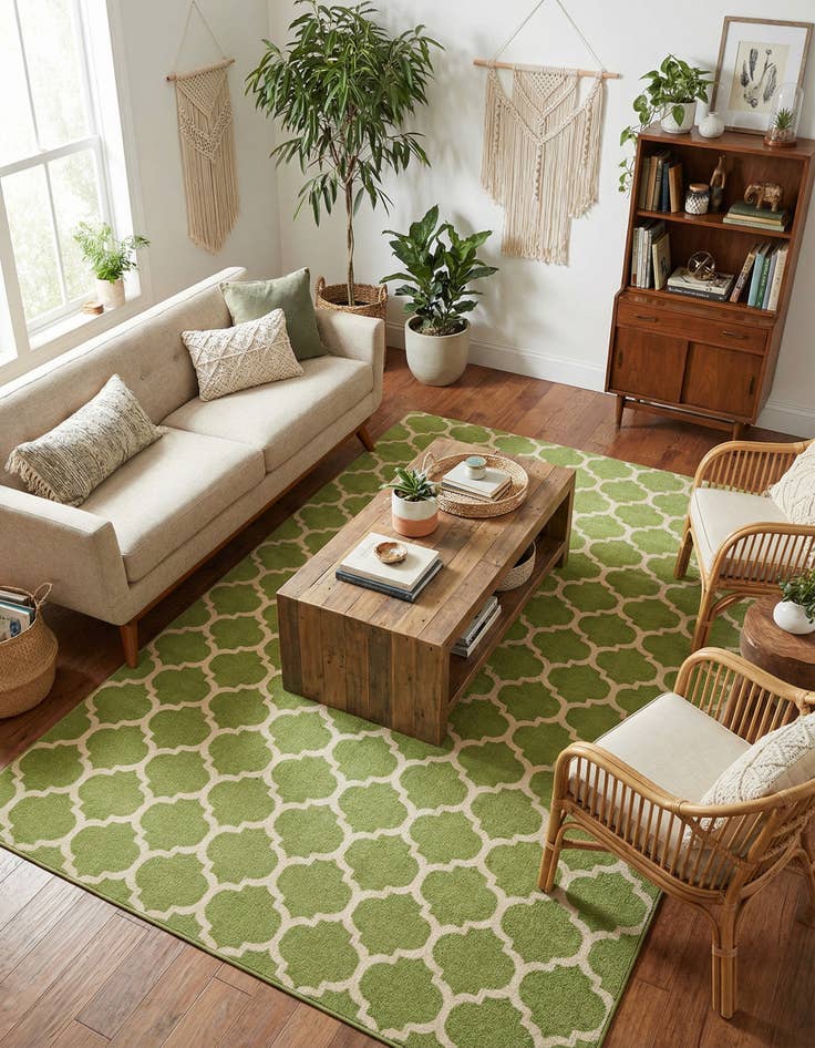 Detail image of  7' x 10' Lattice Rug