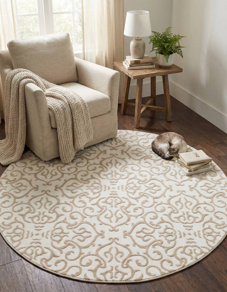 Detail image of 5' x 5' Himalaya Round Rug