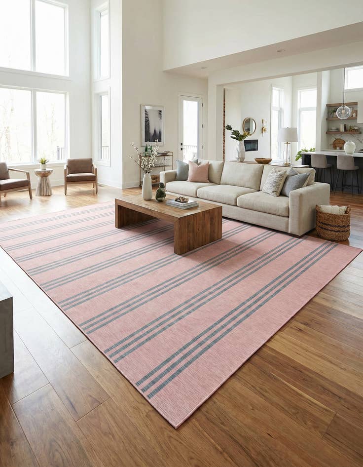 Detail image of 13' x 13'  Washable Jill Zarin Anguilla Indoor / Outdoor Square Rug