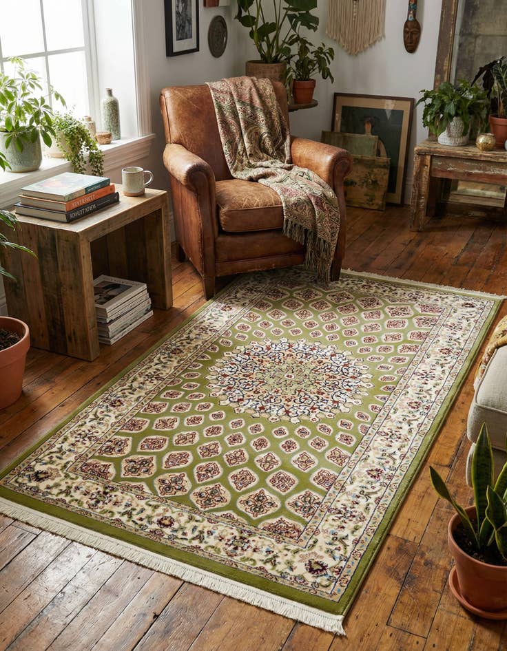 Detail image of 3' x 5' Nain Design Rug