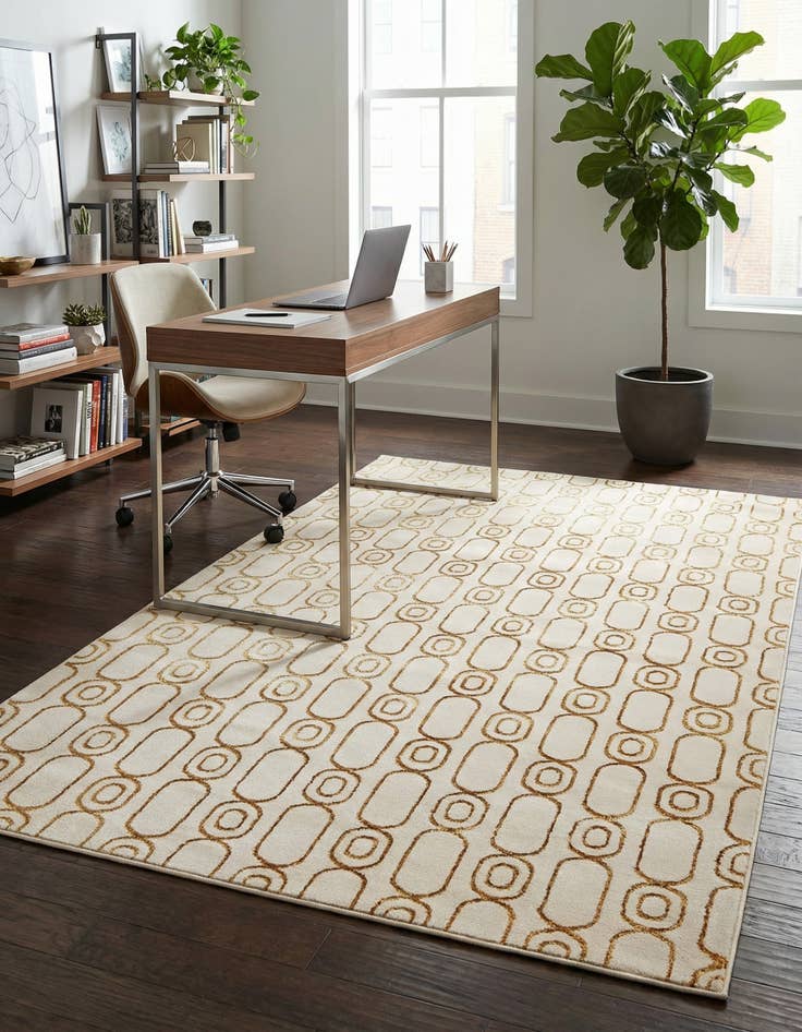 Detail image of 5' 3 x 8' Vogue Geo Rug