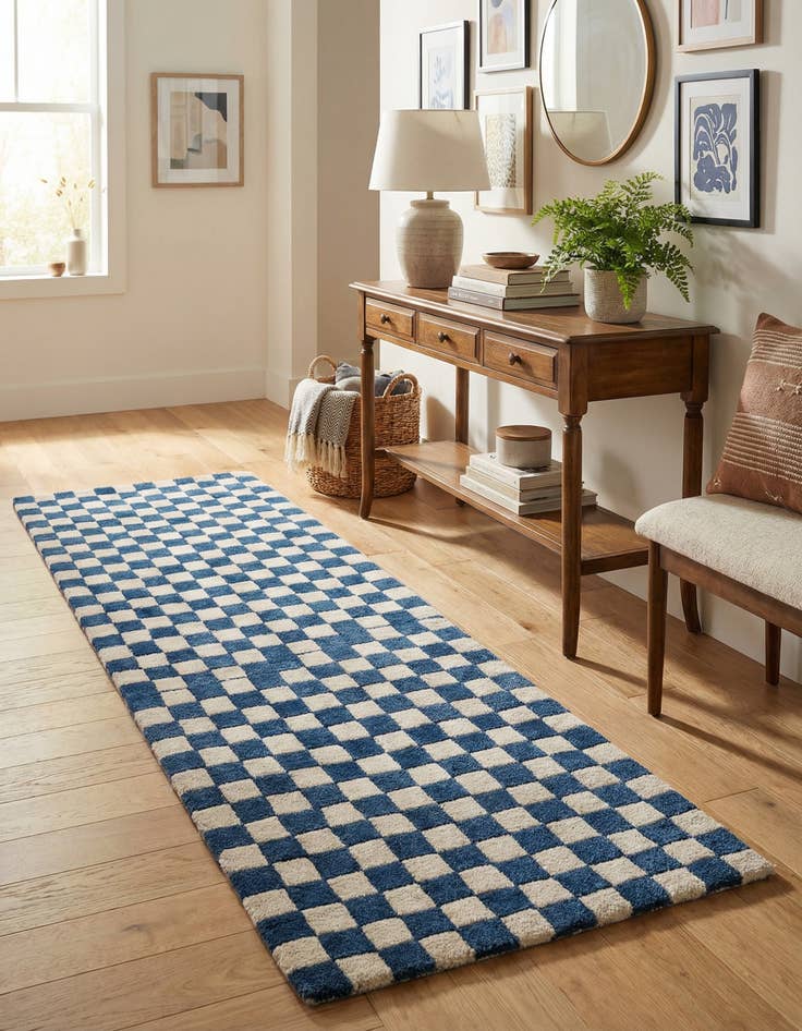 Detail image of  2' x 6' 1 Hand Tufted Wool Runner Rug