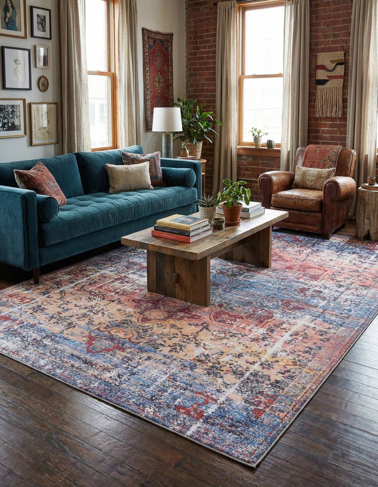 Detail image of 10' 6 x 13'  Washable Renaissance Rug