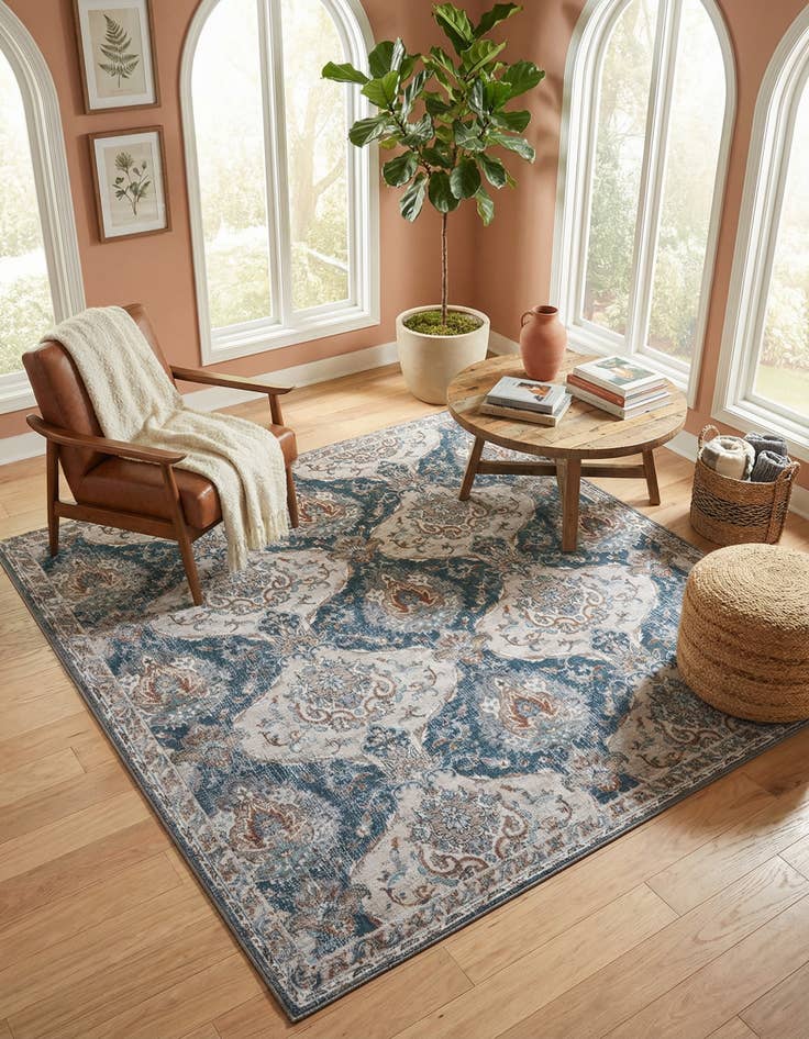 Detail image of 7' 10 x 7' 10 Yara Square Rug