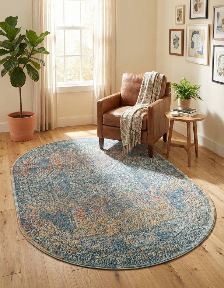 Detail image of 4' x 6' Newport Oval Rug