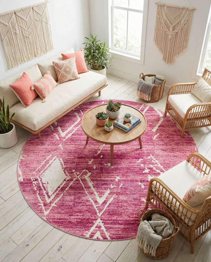 7' 10 x 7' 10 Uptown Carnegie Hill Round Rug