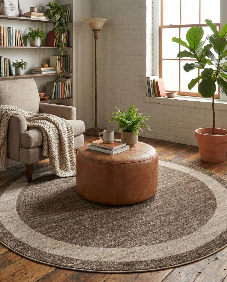 Detail image of 7' 10 x 7' 10 Angelica Round Rug