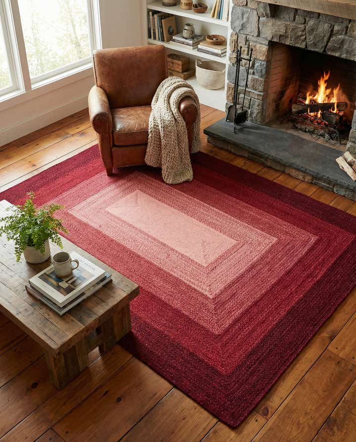 7' 10 x 10' Handmade Hand Braided Wool Rug