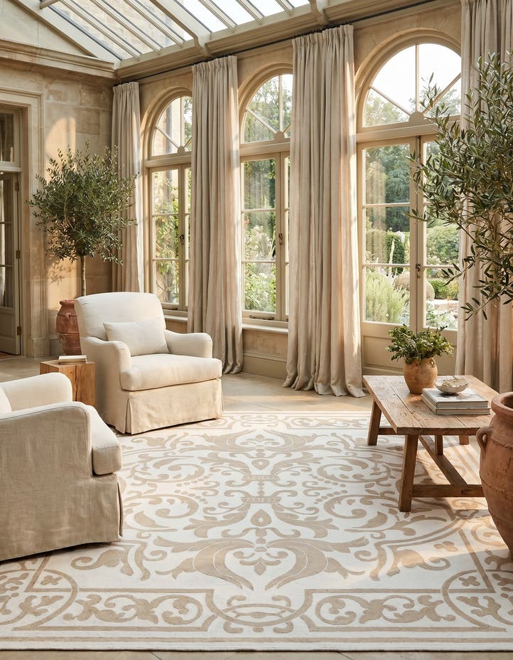 10' 8 x 10' 8 Hermitage Square Rug